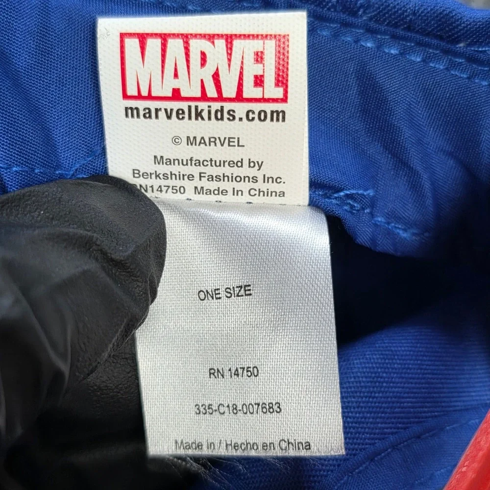 Marvel Avengers Captain America Snapback Hat Kid's OS Blue Embroidered Shield